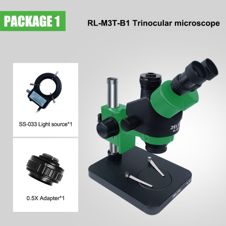 RELIFE RL-M3T -B1 Trinocular HD Stereo Microscope