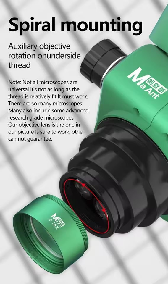 Maant 0.7X Auxiliary Microscope Objects Lens