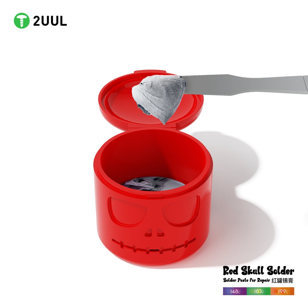 2UUL Red Skull Solder Paste for Repair 183℃ 50g